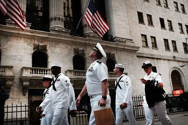 Sailors in NYC during 2015 Fleet Week